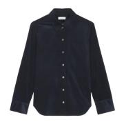 Almindelig fin corduroy bluse