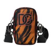 Multifarvet Tiger Print Crossbody Taske