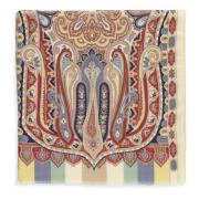 Multifarvet Paisley Cashmere Silke Sjal