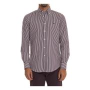 Stribet Button-Down Bomuldsskjorte