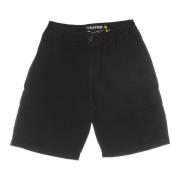 Sort Cargo Shorts Ripstop Stof