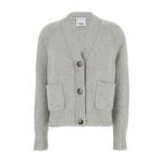 Grå Uld Cashmere Cardigan Sweaters