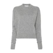 Grå Uld-Kashmir Sweater