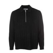 Bølge Strik Polo Sweater