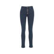 Skinny Fit Jeans med Logo Detaljer