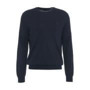 Ribbet Crew Neck Strik Trøje