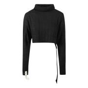 Cropped Turtle Neck Top