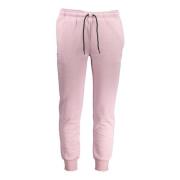 Sporty Lilla Sweatpants med Elastisk Talje