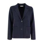 Elegant Strikket Blazer med Revers