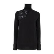 Blomstret Blonde Turtleneck Jumper