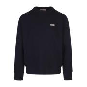 Blå Crew Neck Sweater