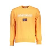 Orange Broderet Sweatshirt