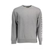 Grå Bomuldsblanding Stilfuld Sweater