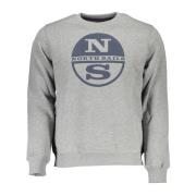 Grå Langærmet Crewneck Sweatshirt