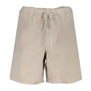 Beige Bermuda Shorts med elastisk talje