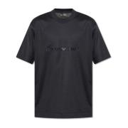 T-shirt med broderet logo