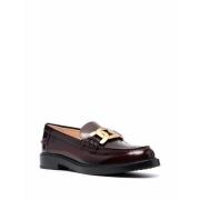 Burgundy Calf Leather Slip-On Sko