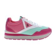 Sporty Pink Sneakers med Kontrastdetaljer