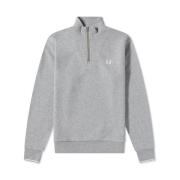 Hvid Half Zip Sweatshirt