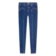 Asymmetrisk Skinny Fit Denim Jeans