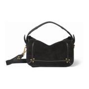 Quiltet læder crossbody taske