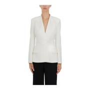 Dobbeltbrystet Blazer med Satin Revers