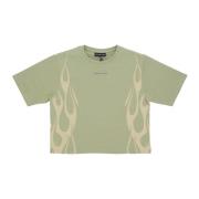 Flames Tee Grøn/off White