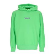 Stor Logo Letvægts Hoodie Lime/Lilla