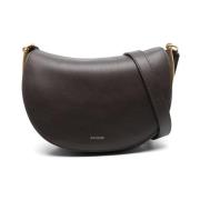 Brun Kalveskind Crossbody Taske