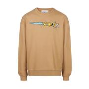 Garfield Print Crewneck Sweatshirt