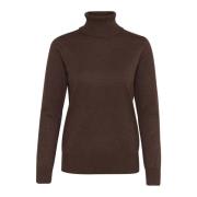 Mørk Eg Melange Rollneck Sweater