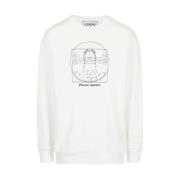 Vitruvian Garfield Broderet Sweatshirt