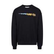 Garfield Print Crewneck Sweatshirt