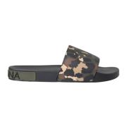 Camouflage Læder Slides