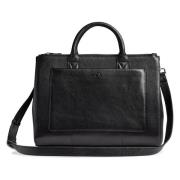 Elegant Grain Leather Work Bag