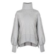 Broderet Sweatshirt til Trendy Komfort