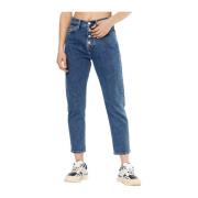 Slim Stretch Izzie Jeans - Blå Denim