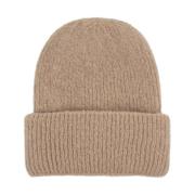 Brun Strikket Beanie Hat