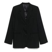 Pinstriped Suit Jacket