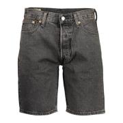 Sort Herre Jeans Shorts 501 Stil