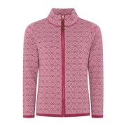 Turtleneck Zippet Cardigan Sangria