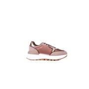 Pink Sport Sneakers Metallic Detaljer