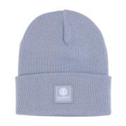 Blå Dusk Beanie Hat med Broderet Logo