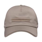 Brun Baseball Hat med Logo Broderi