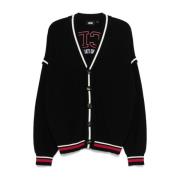 Sort Logo Strik Cardigan