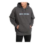 Mønstret Logo Lomme Tech Hoodie