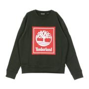 Stack Logo Crew Neck Sweatshirt i Peat Green