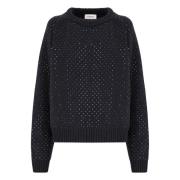 Hotfix Crystal Crewneck Sweater