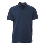 Navy Blue Cotton Polo Shirt