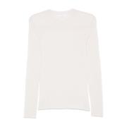 Mandel Beige Ribstrikket Sweater